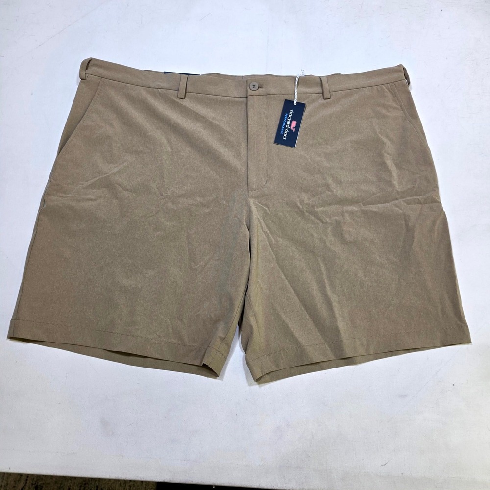 Vineyard Vines Breaker Short Mens 52B Khaki Performance Golf 9H0533-250 New